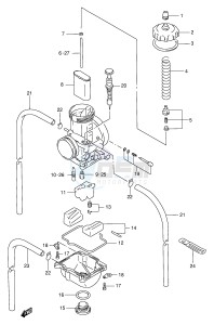 RMX250 (E1) drawing CARBURETOR