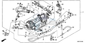 XL1000VAB drawing THROTTLE BODY