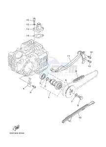 TT-R110E (B51A B51B B51C B51C) drawing CAMSHAFT & CHAIN