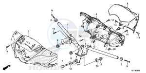 SH125ADD SH125i UK - (E) drawing STEERING HANDLE/ HANDLE COVER