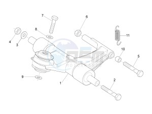 S 125 4T 3V IGET NOABS E3 (APAC) drawing Swinging arm