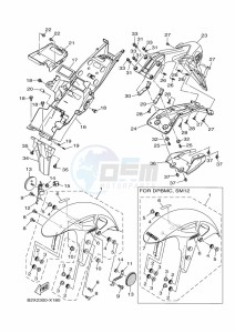 YZF320-A YZF-R3 (B2X3) drawing FENDER