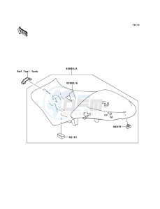 VERSYS KLE650A9F GB XX (EU ME A(FRICA) drawing Seat