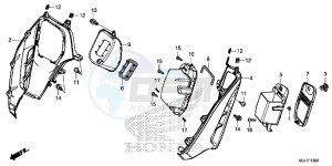 NC750DE Integra - NC750D Europe Direct - (ED) drawing POCKET