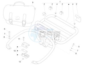 GTS 300 ie ABS (NAFTA) drawing Rear luggage rack