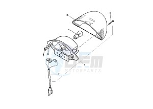 YQ AEROX R 50 drawing TAILLIGHT