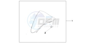 VFR800A9 France - (F / ABS CMF MME TWO) drawing WINDSCREEN