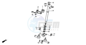 TRX300FW FOURTRAX drawing STEERING SHAFT