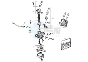 GPR NUDE - 50 cc drawing CARBURETOR