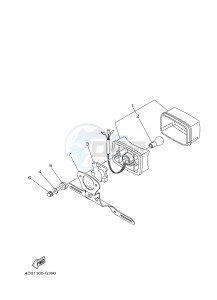 YFM250R YFM25RD RAPTOR 250 (1BTN 1BTP 1BTR) drawing TAILLIGHT