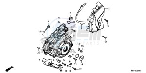 CRF1000G CRF1000 - Africa Twin Europe Direct - (ED) drawing LEFT CRANKCASE COVER