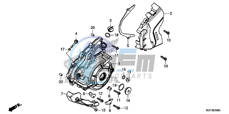 LEFT CRANKCASE COVER