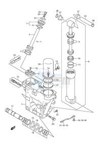 DF 250AP drawing Trim Cylinder