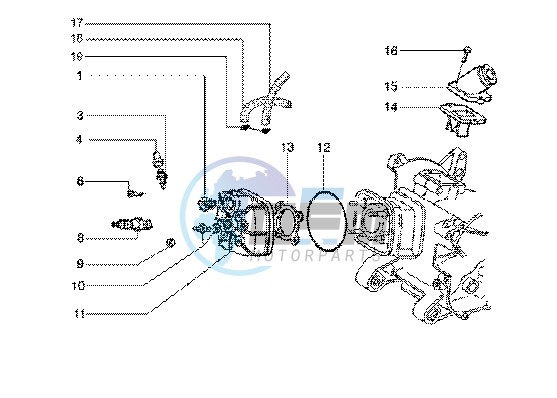 Cylinder head - Induction pipe