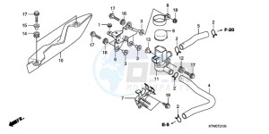 SH300AR9 UK - (E / ABS MKH SPC TBX) drawing AIR INJECTION VALVE