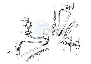 RAPTOR 650 drawing CAM CHAIN