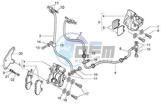 Brakes pipes - Calipers