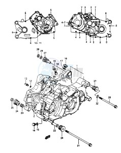 LT-F250 1997 drawing CRANKCASE