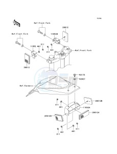 KLX 110 A (A1-A4) drawing REFLECTORS-- CN- -