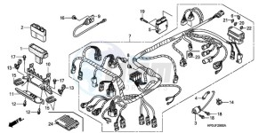 TRX500FPE9 Australia - (U / PS) drawing WIRE HARNESS