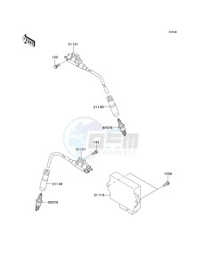 KSV 700 C [KFX700] (C6F) C6F drawing IGNITION SYSTEM