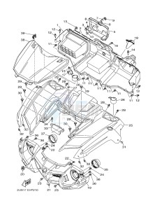 YXC700E YXC700PF VIKING VI (2US3) drawing FRONT FENDER