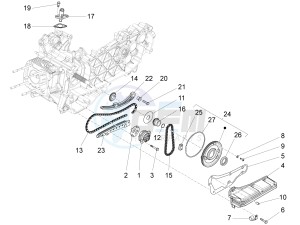 PRIMAVERA 150 4T 3V IE ABS-NOABS E3-E4 (EMEA, LATAM, APAC) drawing Oil pump