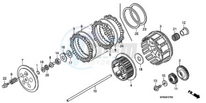 CRF250R9 Australia - (U / BLA) drawing CLUTCH