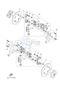 YXZ1000R SS YXZ10YESJ YXZ1000R SS (B0F6) drawing REAR BRAKE CALIPER