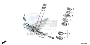 CBR500RE CBR500R UK - (E) drawing STEERING STEM