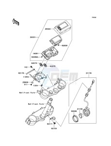 KLX450R KLX450ACF EU drawing Meter(s)