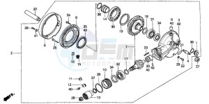 CBX750P2 drawing FINAL DRIVEN GEAR