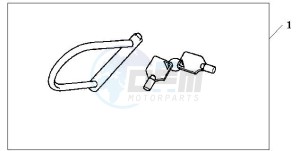 XL1000V drawing U-LOCK (TYPE M)