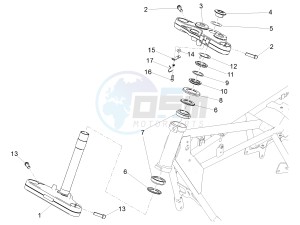 V7 III Anniversario 750 e4 (EMEA) drawing Steering