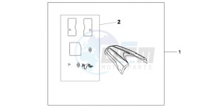 CB600F39 Australia - (U / ST) drawing REAR SEAT COWL R-320P