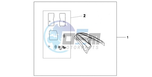 REAR SEAT COWL R-320P