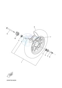 CW50 BW'S (5WWV 5WWV 5WWV) drawing FRONT WHEEL