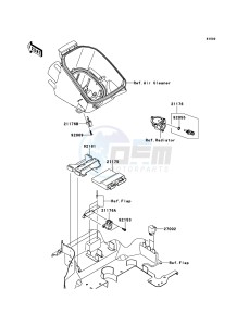 KVF750 4x4 KVF750LCF EU GB drawing Fuel Injection