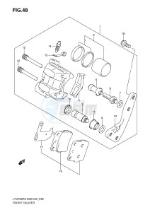 LT-Z400 (E28-E33) drawing FRONT CALIPER