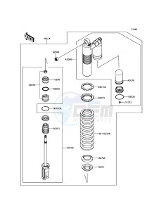 KLX450R KLX450AFF EU drawing Shock Absorber(s)
