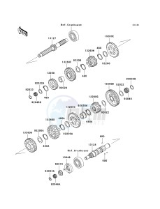 VN 1500 N [VULCAN 1500 CLASSIC FI] (N1-N3) [VULCAN 1500 CLASSIC FI] drawing TRANSMISSION-- VN1500-N1_N2- -