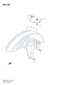 VZR1800 (E2) INTRUDER drawing FRONT FENDER (VZR1800ZL1 E2)