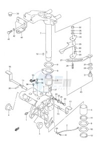 DF 25 drawing Swivel Bracket S/N 371001 to 371154