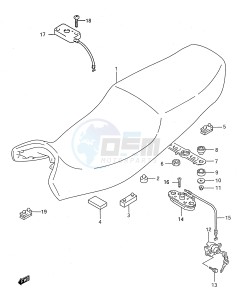 GSX750F (E28) drawing SEAT