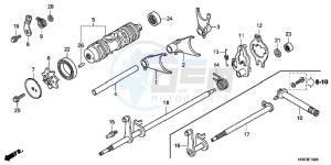 TRX500FPEC drawing GEAR SHIFT FORK