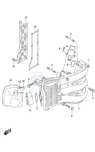 DF 60A drawing Intake Manifold/ Silencer/Exhaust Cover