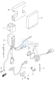 DF 60A drawing PTT Switch/Engine Control Unit