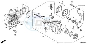 TRX500FM5H Europe Direct - (ED) drawing FRONT BRAKE CALIPER