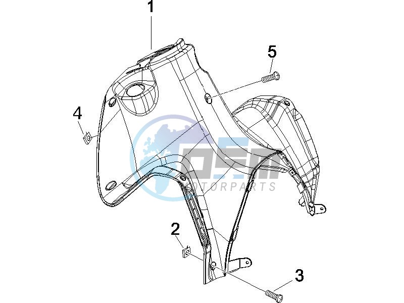 Front glove-box - Knee-guard panel