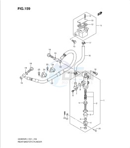 GSXF650 drawing REAR MASTER CYLINDER (GSX650FL1 E24)